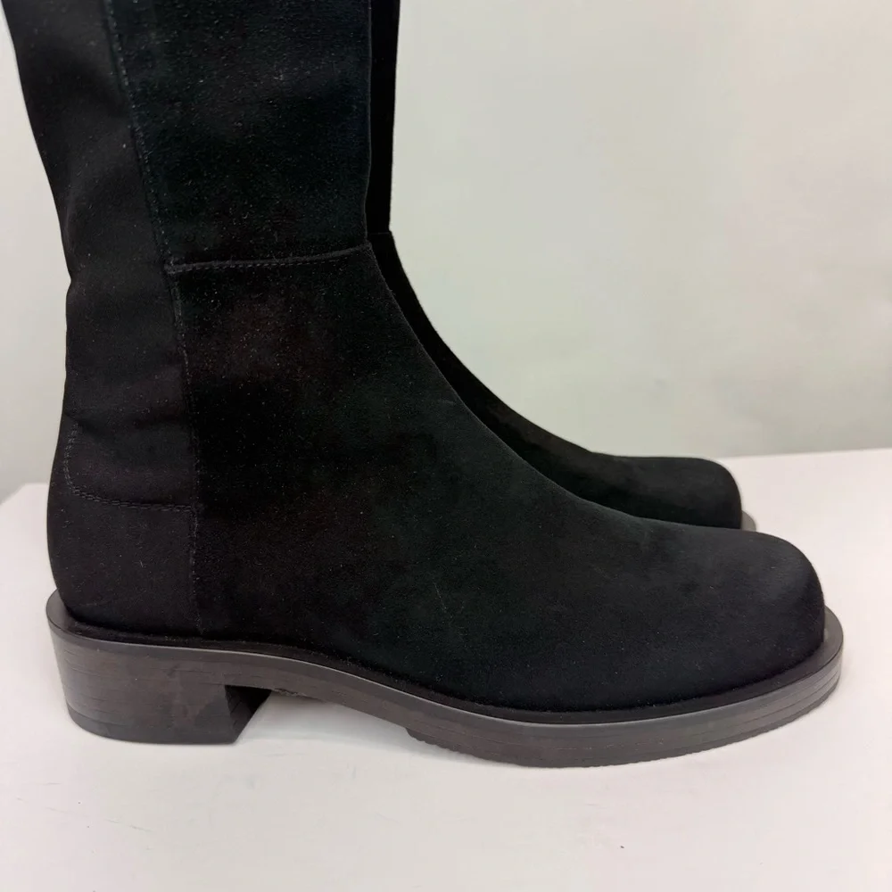 New Stuart Weitzman 5050 Bold Over The Knee Boot Black Sz 6.5